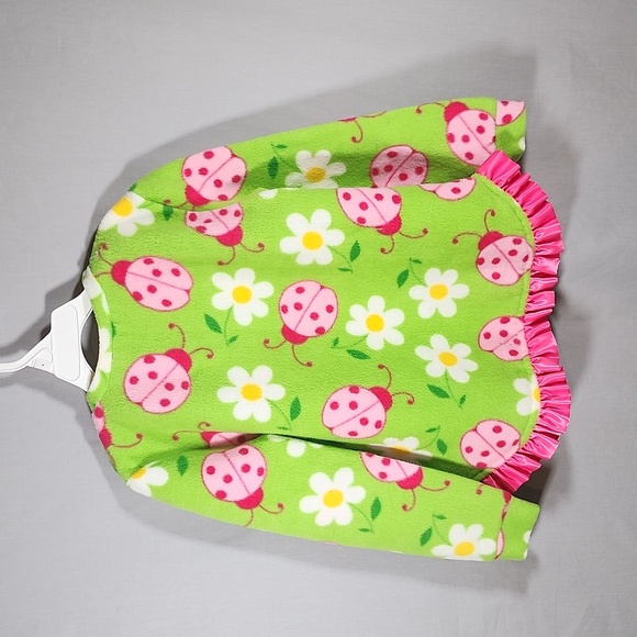 Hand Made Lady Bug Flower Pajama Set Girls Size M - Picture 3 of 4